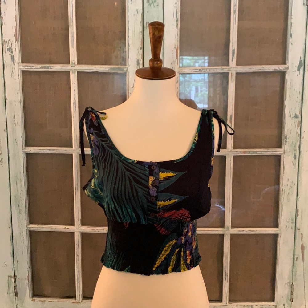 Leaf Print Patrons of Peace Top